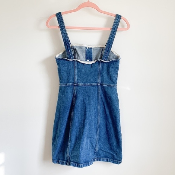 Abercrombie & Fitch Blue Denim Button Front Mini Dress XS - Picture 8 of 9